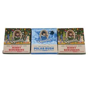 Dr. Squatch Mens Natural Bar Soap Ninny Scrubbins & Polar Rush Set of 3